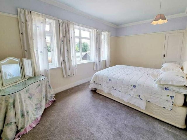 One of the property's spacious double bedrooms.