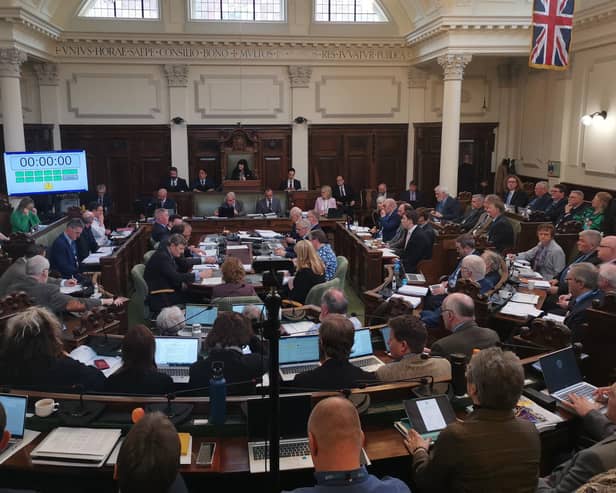 North Yorkshire Council's full council meeting.