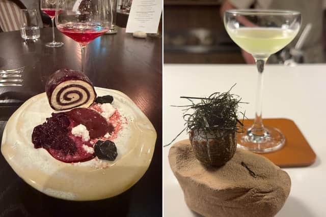 Some of the courses in the taster menu.