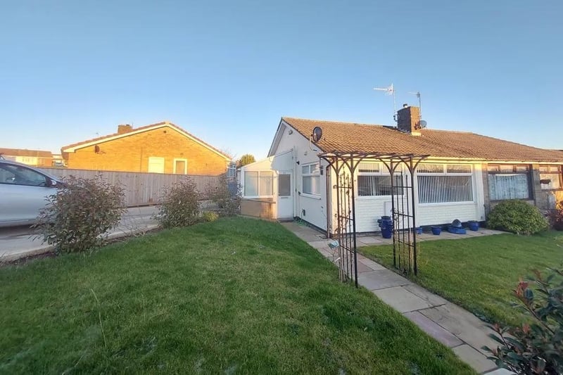 This two bedroom and one bathroom semi-detached bungalow is for sale with Colin Ellis Property Services for £170,000