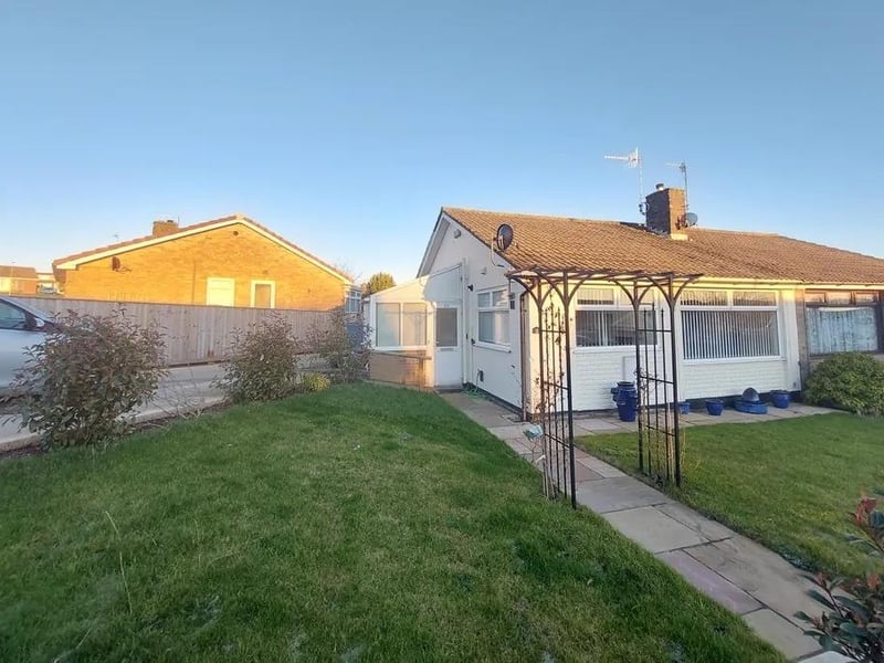 This two bedroom and one bathroom semi-detached bungalow is for sale with Colin Ellis Property Services for £170,000