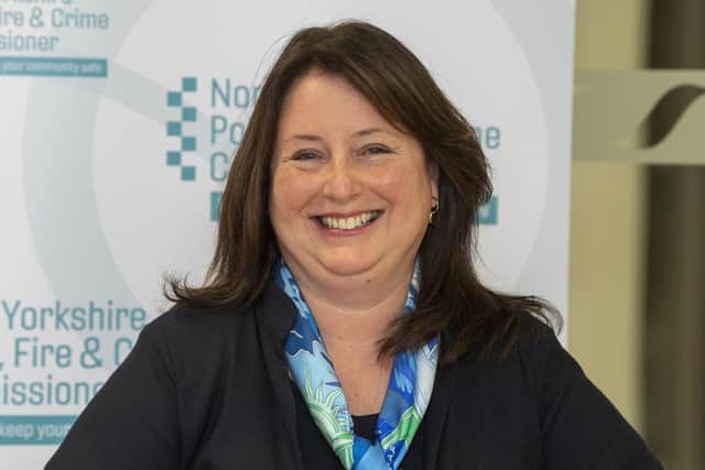 North Yorkshire Police, Fire and Crime Commissioner, the Conservative candidate  Zoe Metcalfe. Picture Tony Johnson