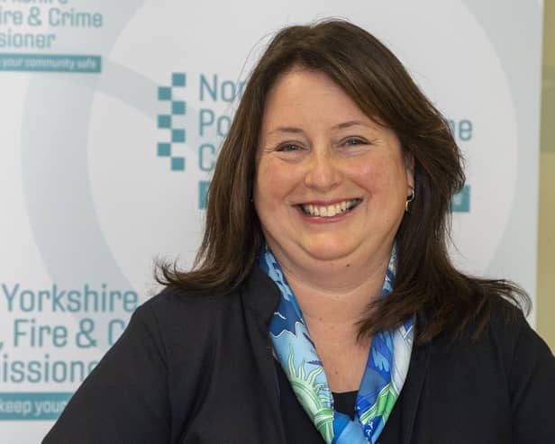 North Yorkshire Police, Fire and Crime Commissioner, the Conservative candidate  Zoe Metcalfe. Picture Tony Johnson