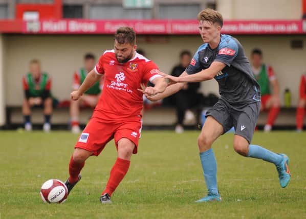 Andy Norfolk has been one of several replacements for the unavailable striker Lewis Dennison in recent Bridlington Town matches.