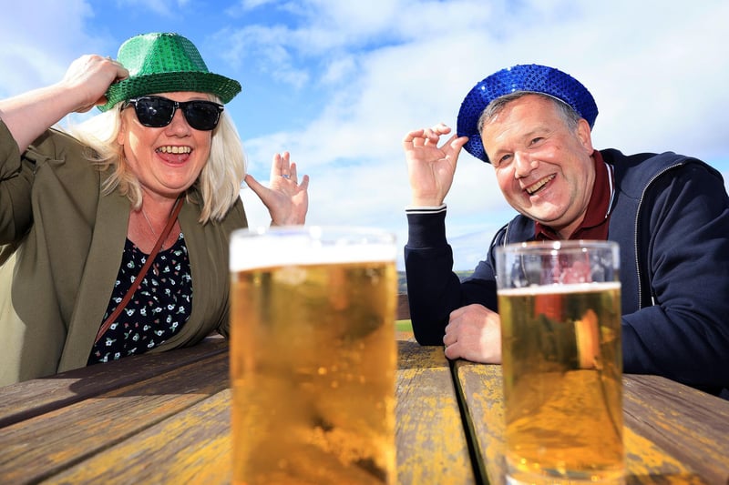 Enjoying the sunshine at The White House. picture: Richard Ponter