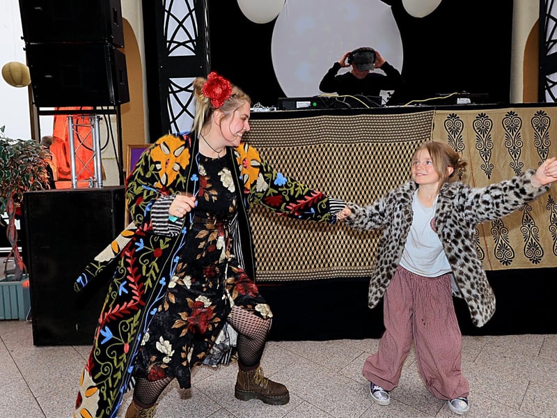 Dancing at The Hub.