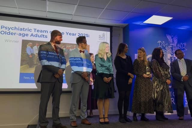 Award winners from Tees, Esk and Wear Valleys NHS Foundation Trust at the event