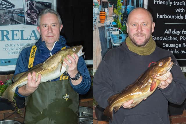 Dave Hambley Heaviest Fish 6 lb 04½ oz on Wednesday & Rob Taylor Heaviest Fish 3 lb 11 oz on Sunday. Photo by Peter Horbury