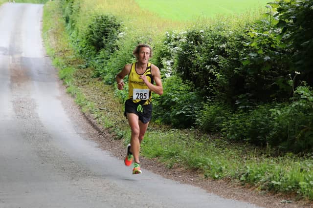 Bridlington Road Runners' James Wilson at the Top of the Wolds 10K Challenge.