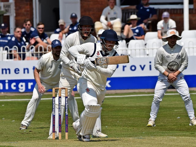Brad Dobson smacked a superb ton for Beverley.