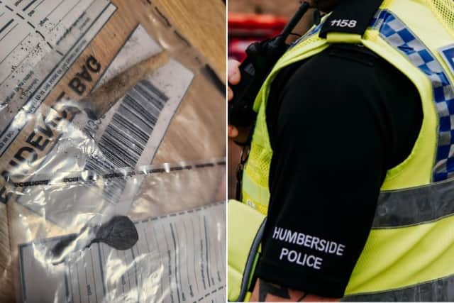 Humberside Police stopped two individuals in the Bridlington area for suspected drug possession. Photo: Humberside Police.