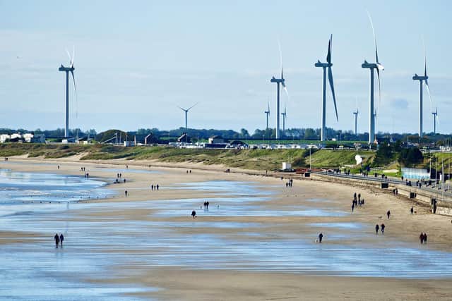 Aled Jones captures Bridlington's South Beach at low tide.