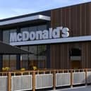 An artist's impression of how the new McDonald's in Malton could look