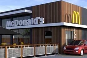 An artist's impression of how the new McDonald's in Malton could look