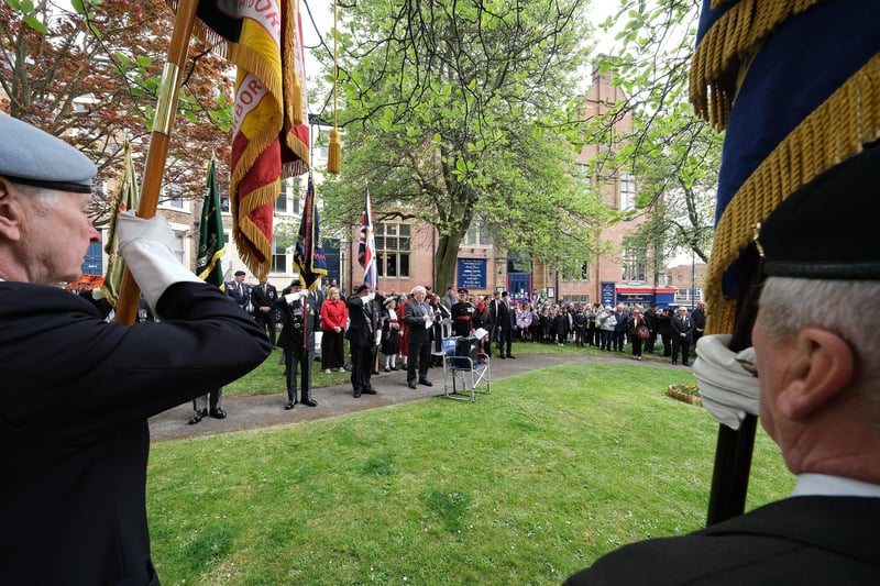 Hundreds of people joined together at Alma Square to watch the event.
