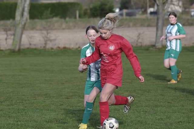 The home side, Scarborough Ladies Under-14s, earned victory in their first game since October
