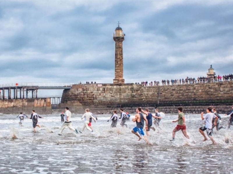 Whitby Lions Boxing Day Dip is set to take place at Whitby Beach on December 26. This fun and frantic event has now been running over the last 45 years, seeing numbers soar from a handful of local citizens to over 150 eager individuals travelling from far and wide, desperate to run into the wintery ice cold waves of the North Sea.