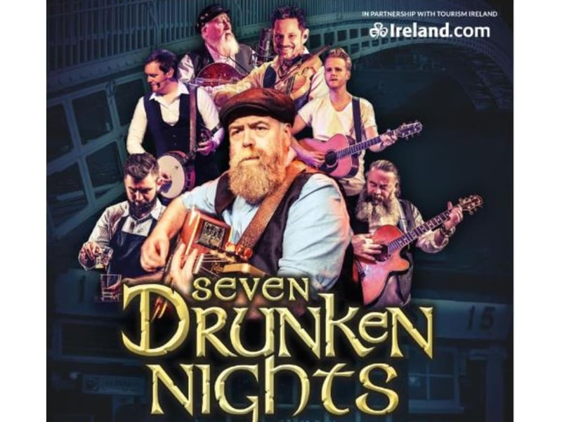 Seven Drunken Nights: The Story Of The Dubliners will take place on April 6. Direct from the West End and having sold out venues worldwide, Seven Drunken Nights - The Story of the Dubliners returns to theatres in 2024.
In partnership with Tourism Ireland and in association with legendary Irish pub O'Donoghue's, Seven Drunken Nights tells the story of a career spanning 50 years and invokes the spirit of Ronnie Drew, Luke Kelly, Barney McKenna, John Sheahan, Ciaran Bourke and Jim McCann. This hugely talented cast of musicians and singers bring the music of this iconic group back to life.