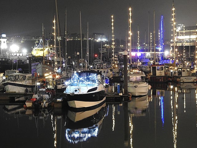 The reflections in the water add to the effect