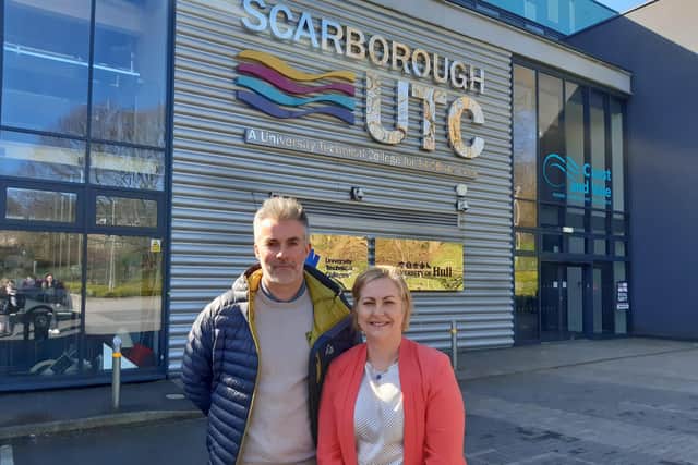 David Skaith and Alison Hume at Scarborough UTC