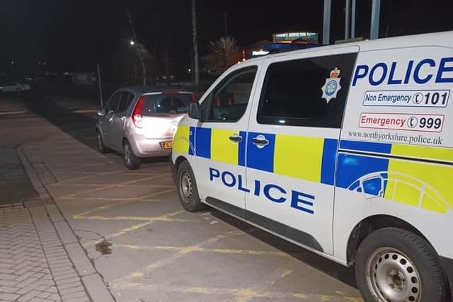 The vehicle was seized after the driver as spotted in Eastfield without his seatbelt