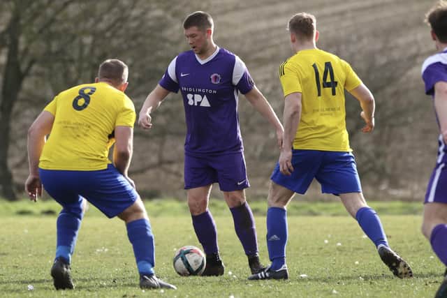 Brid Spa look to work their way through the Driffield defence.