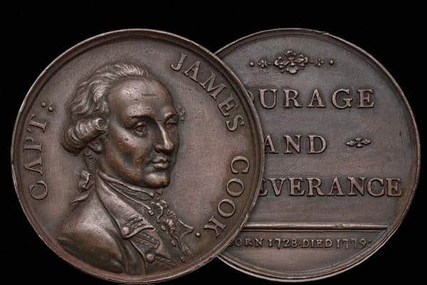 The Cook medal is heading to Whitby Museum.