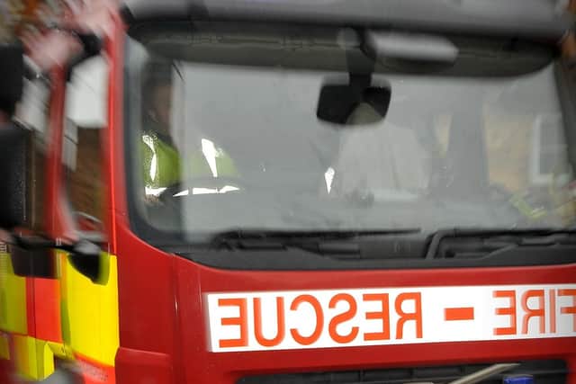 Three fire crews attended the blaze