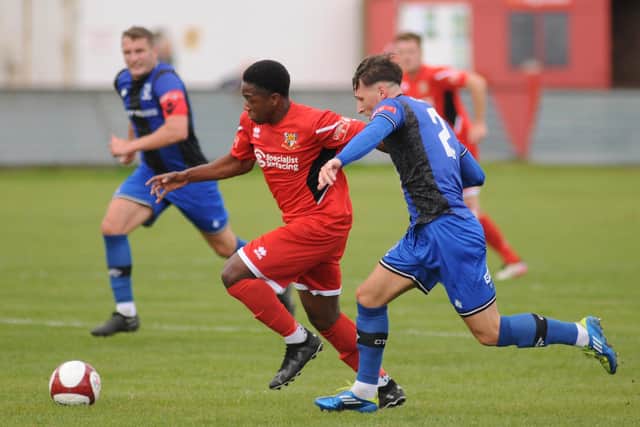 Glen Sani returned to the Bridlington Town starting line-up at Pontefract Collieries