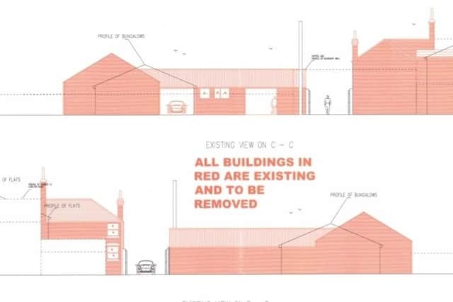 Plans for the development in Filey