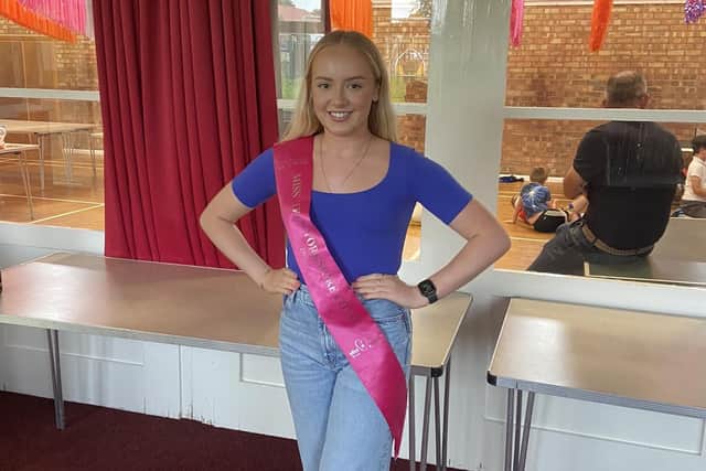 Lottie Stephens volunteering at the youth club in Burniston, aiming to be a role model for the next generation.