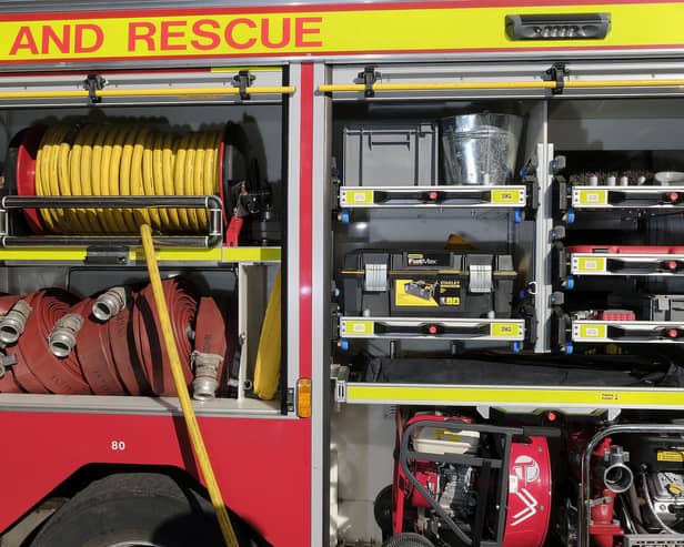 Firefighters were called to assist a trapped person and a trapped cat in Scarborough