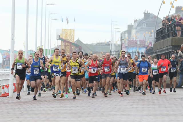 The athletes race away from the start of the Bridlington Road Runners Multi Terrain Race. PHOTO BY TCF PHOTOGRAPHY