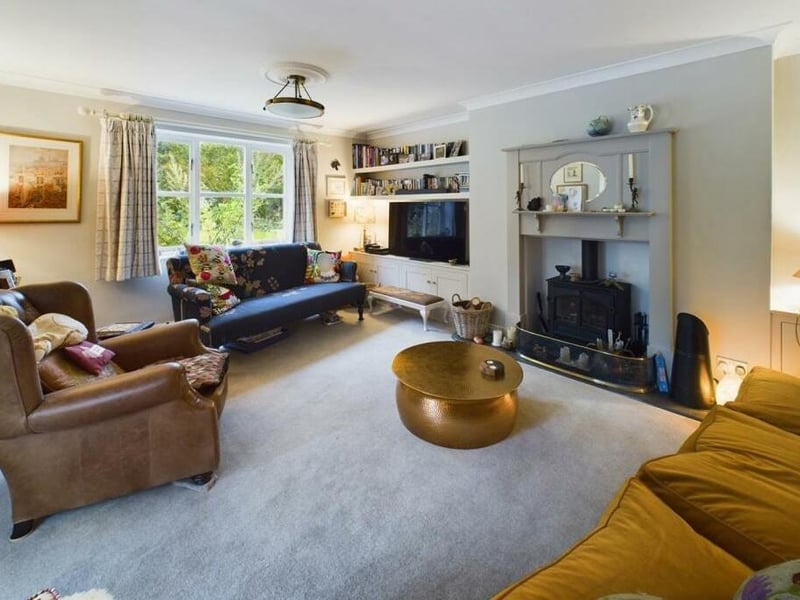A large and lovely lounge is accessed from the hallway.