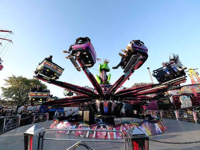 Fun rides at the fair.