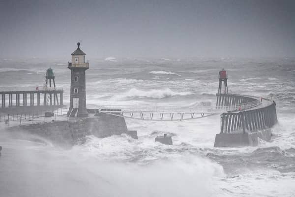 As Storm Babet batters the Yorkshire coast, emergency services have issued advice on how to stay safe. Photo: Chris Evans.