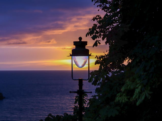 Stunning purple sunrise.