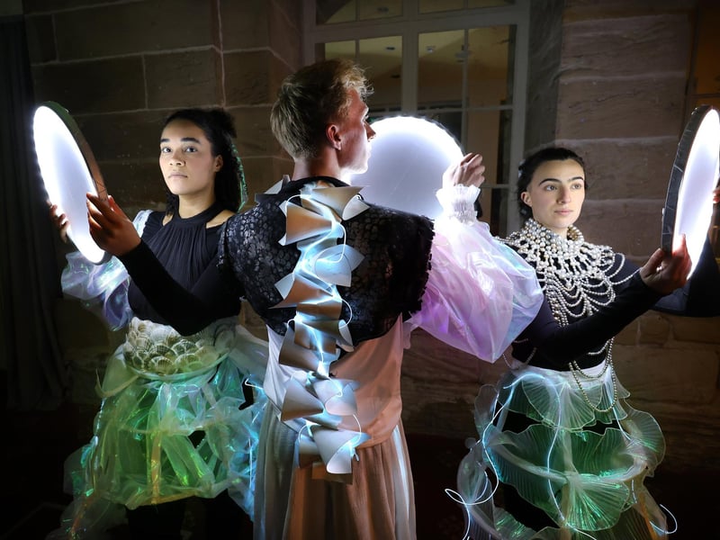 The Aquarium of Light at Scarborough Spa Suncourt Bandstand with dancers Aline Simo Kamga, Luis Dunn and Haizea Andueza