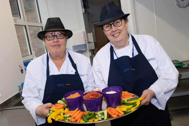 Whitby's Kath Breckon (on right of photo) has won a national award.