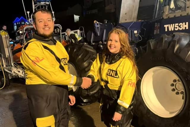 Eleanor Jackson has completed her Tier 2 assessment with Staithes and Runswick RNLI. Photo credit: RNLI.