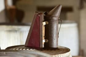 Bee smoker on display in the 'Making a Meal of It' exhibition at Ryedale Folk Museum