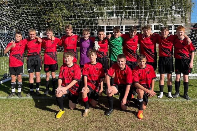 Phoenix FC Under-15s would like to thank Vanguard Gas and Plumbing Services for sponsoring this seasons kit shown in the team photo