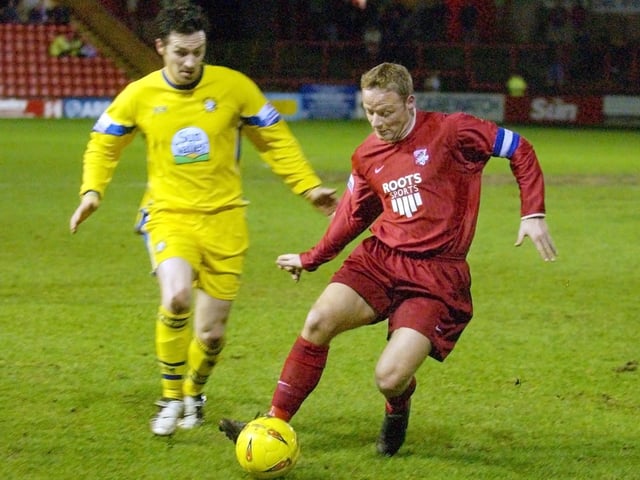 Do you recognise the Scarborough FC skipper in action against Hereford?