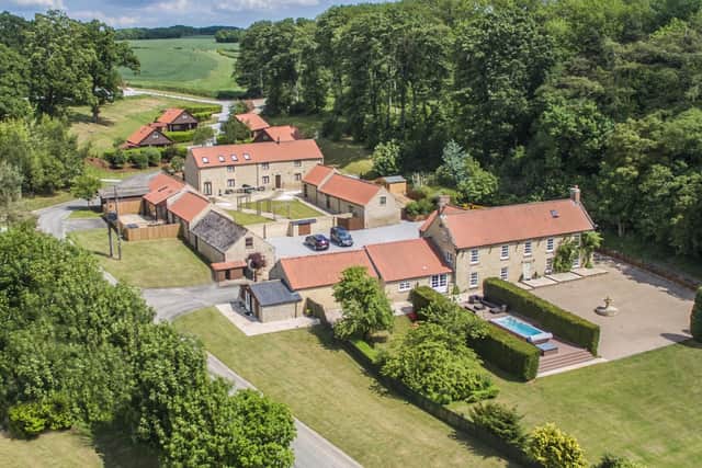 Aerial view of the High Oaks Grange estate.