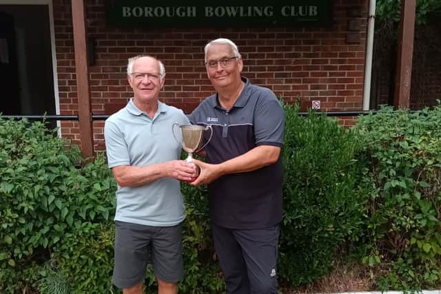 Steve Lonnia, right, beat Dave Pryce in a Tyne Cup final thriller at Borough BC.