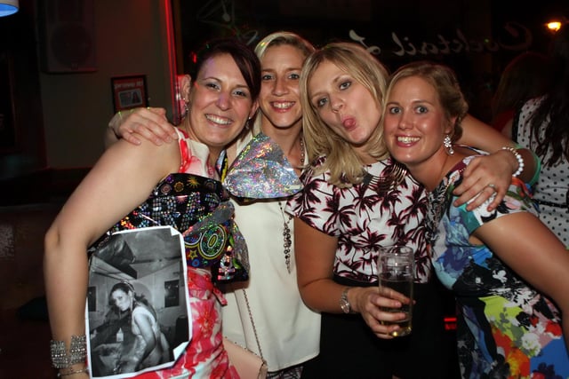 Becky, Amanda, Kadie and Claire celebrating Becky's 30th birthday in Mist.