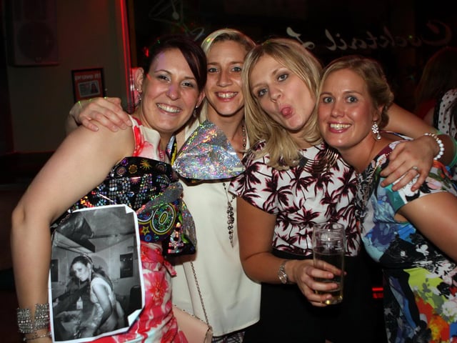 Becky, Amanda, Kadie and Claire celebrating Becky's 30th birthday in Mist.