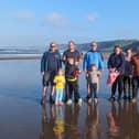 Some of the Scarborough RNLI crew having a final walk of the 2024 Mayday mile.
