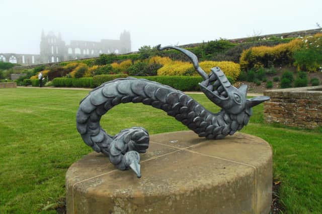 Whitby YHA gardens come with an abbey view!