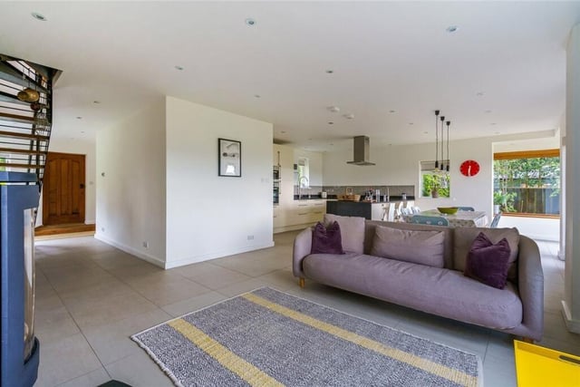 The ground floor, open plan arrangement.